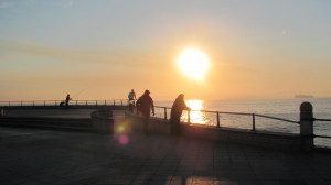 Sunrise over Santander Bay